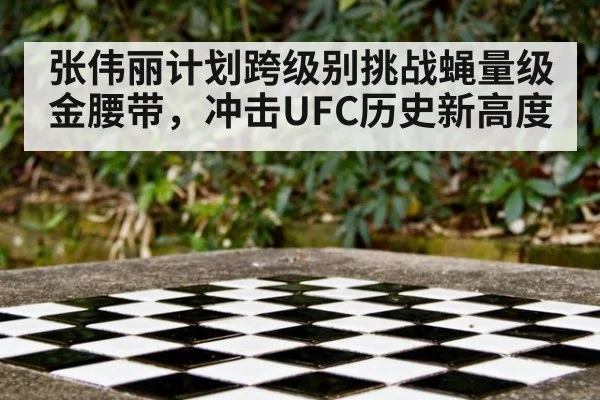 张伟丽计划跨级别挑战蝇量级金腰带，冲击UFC历史新高度